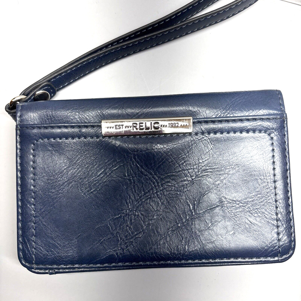 Relic Wristlet Wallet‎ Insignia Blue Leather
